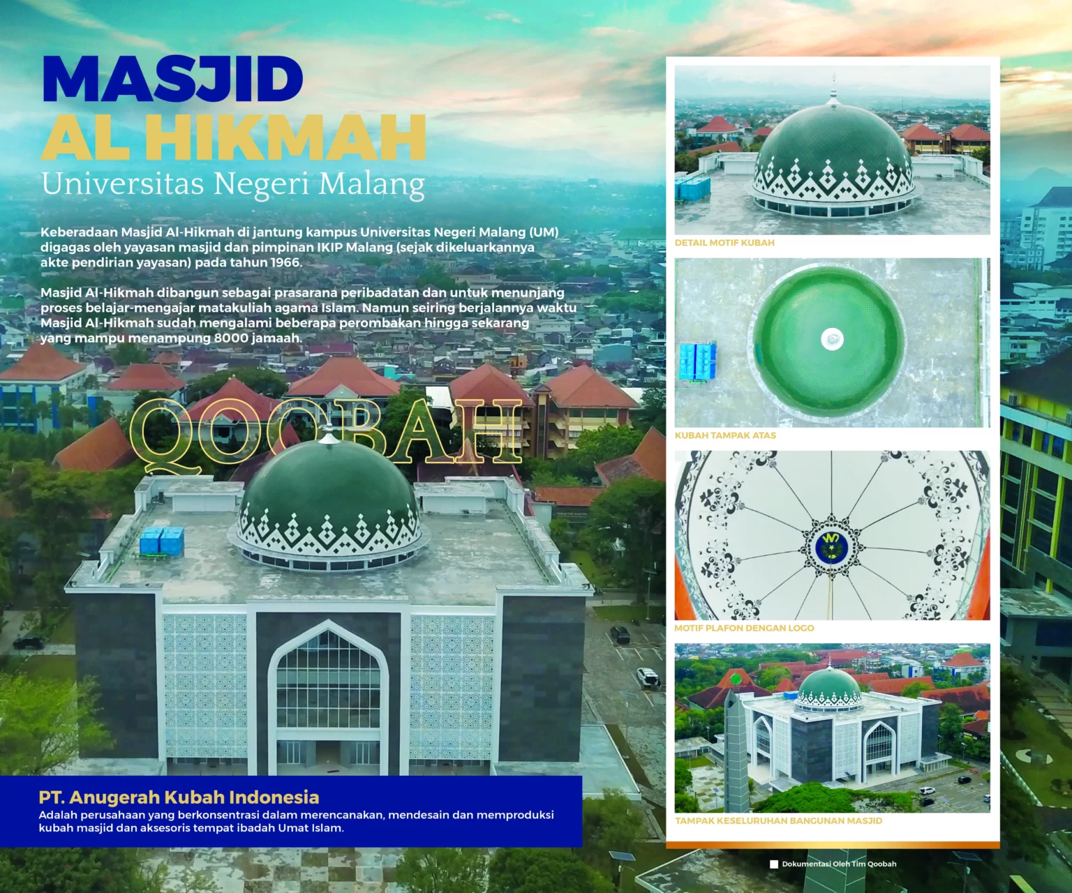 karya kubah masjid qoobah