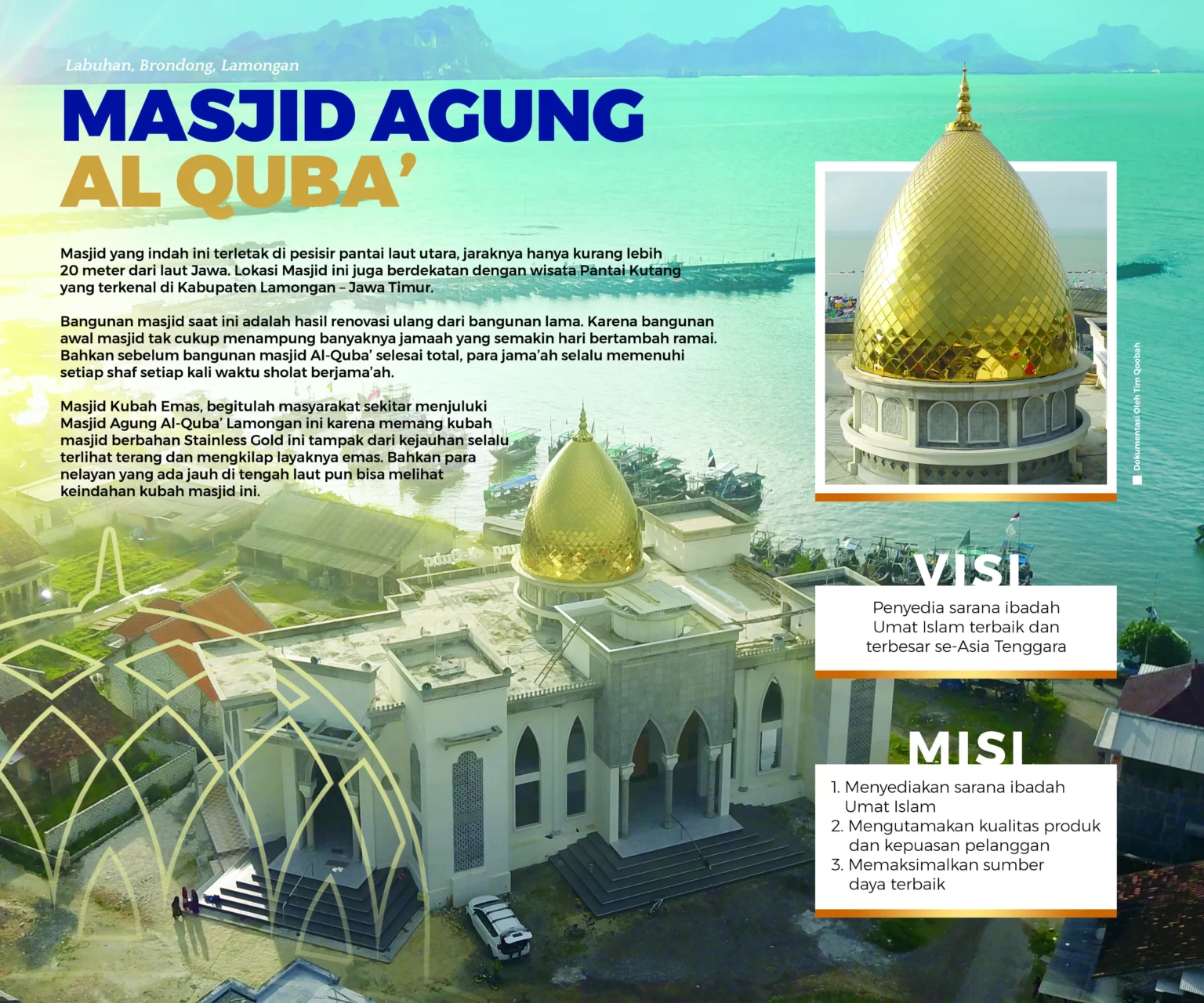 karya kubah masjid qoobah