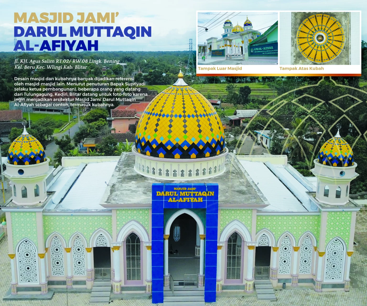 karya kubah masjid qoobah