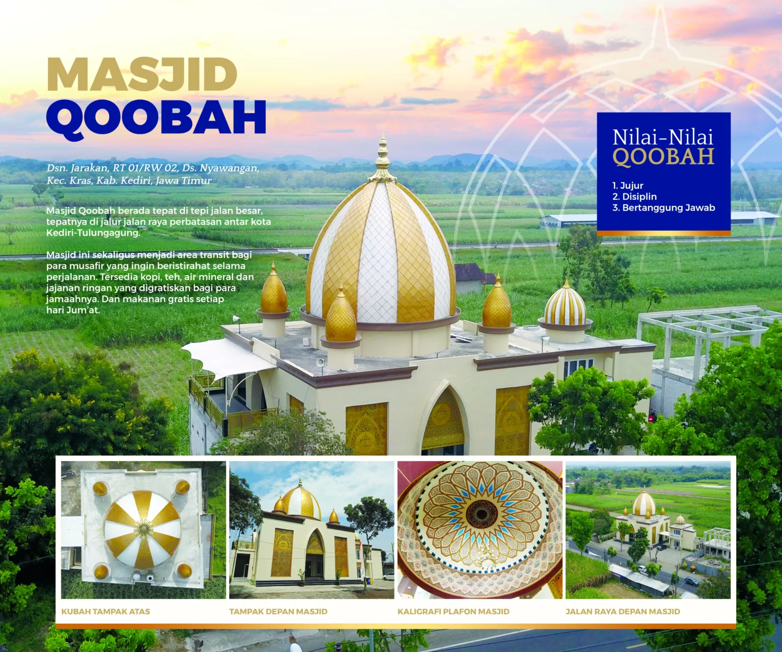karya kubah masjid qoobah